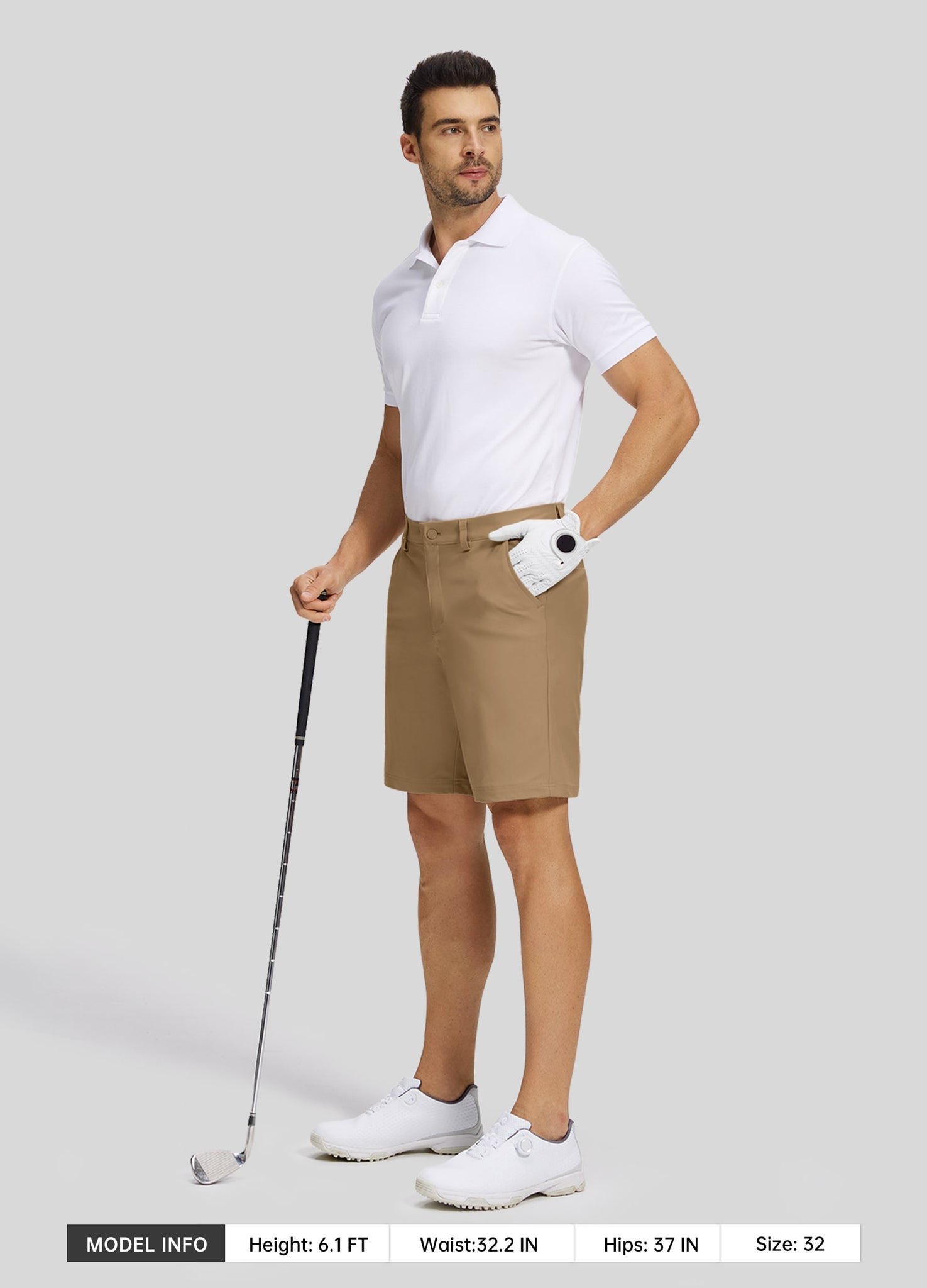 Men's Casual Golf Shorts 9 Inch