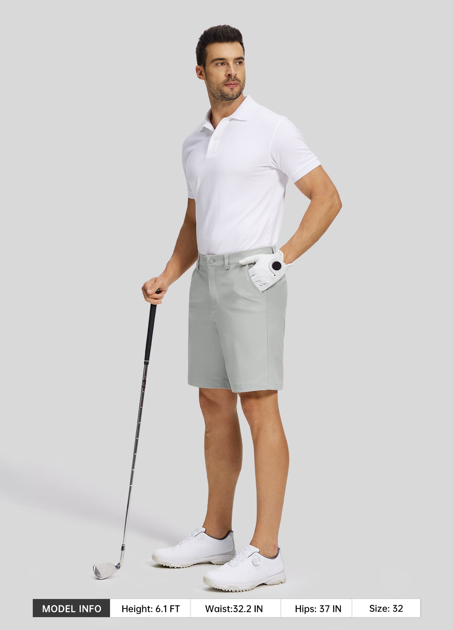 Men's Casual Golf Shorts 9 Inch