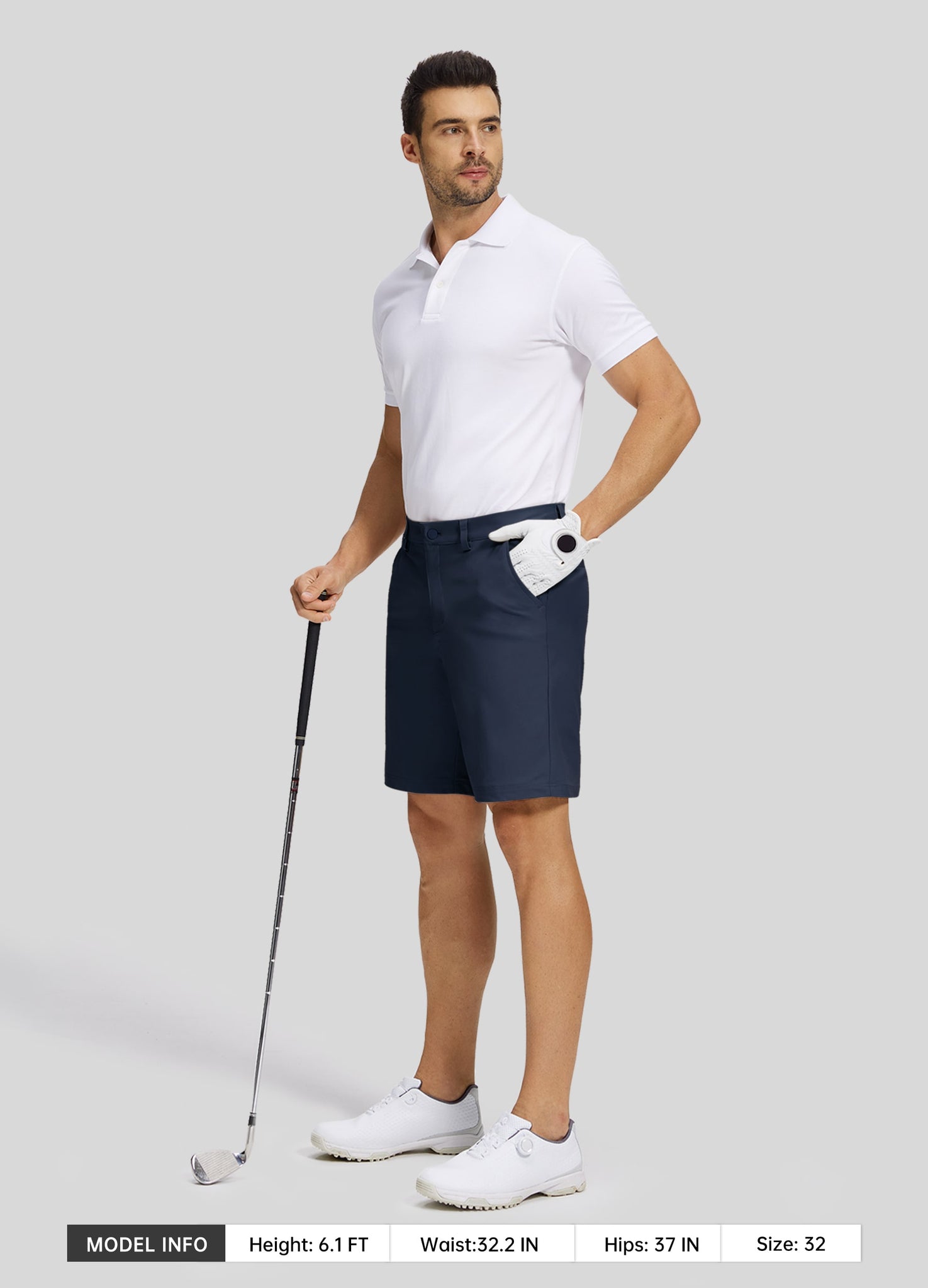 Men's Casual Golf Shorts 9 Inch