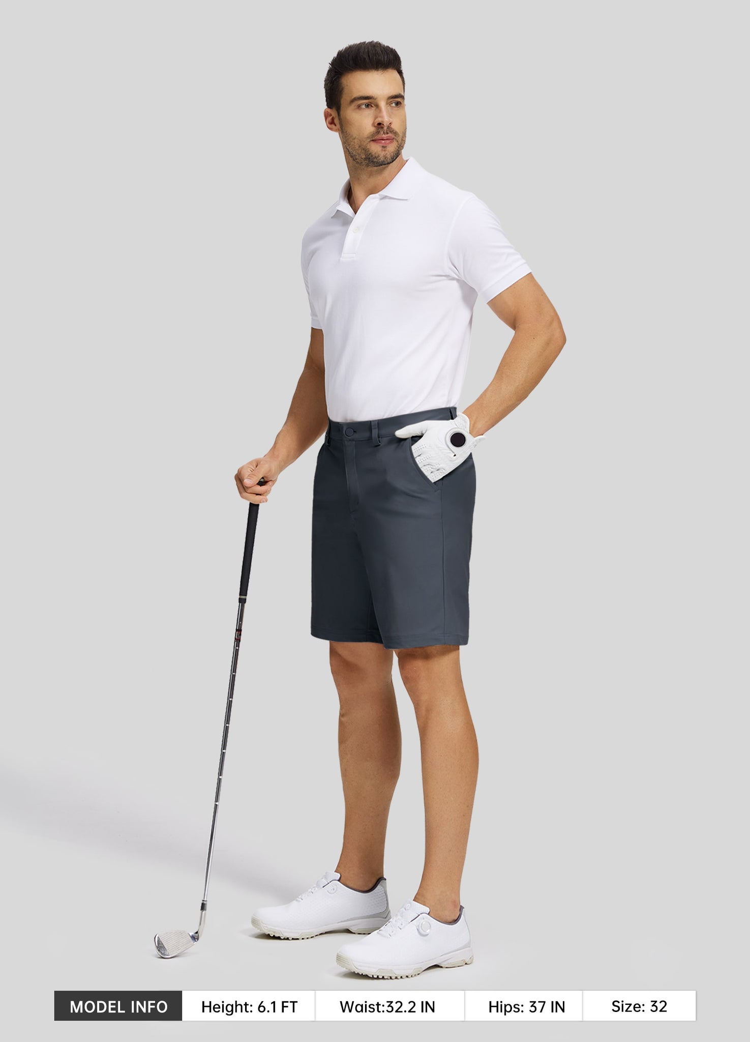 Men's Casual Golf Shorts 9 Inch