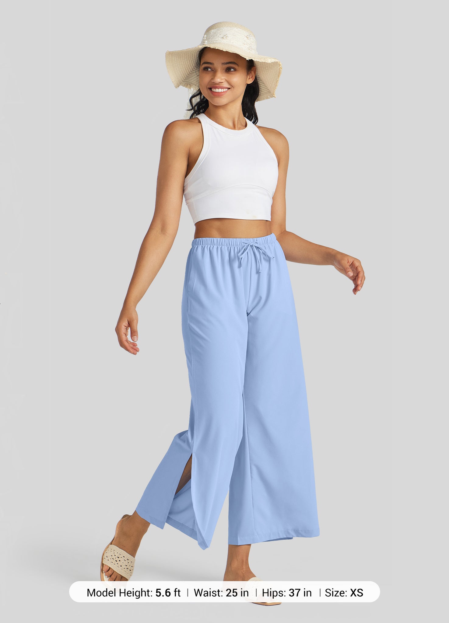 Women's Wide-Leg Cropped Pants