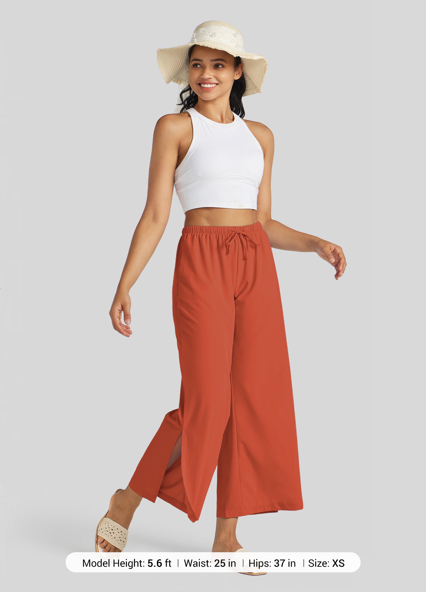 Women's Wide-Leg Cropped Pants