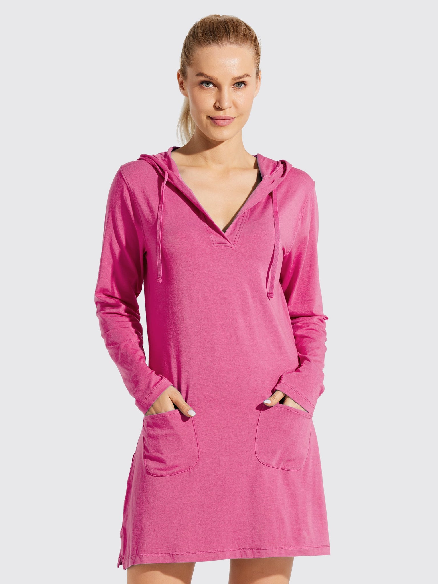 Women's UPF 50+ Long Sleeve Cover-Up Dress