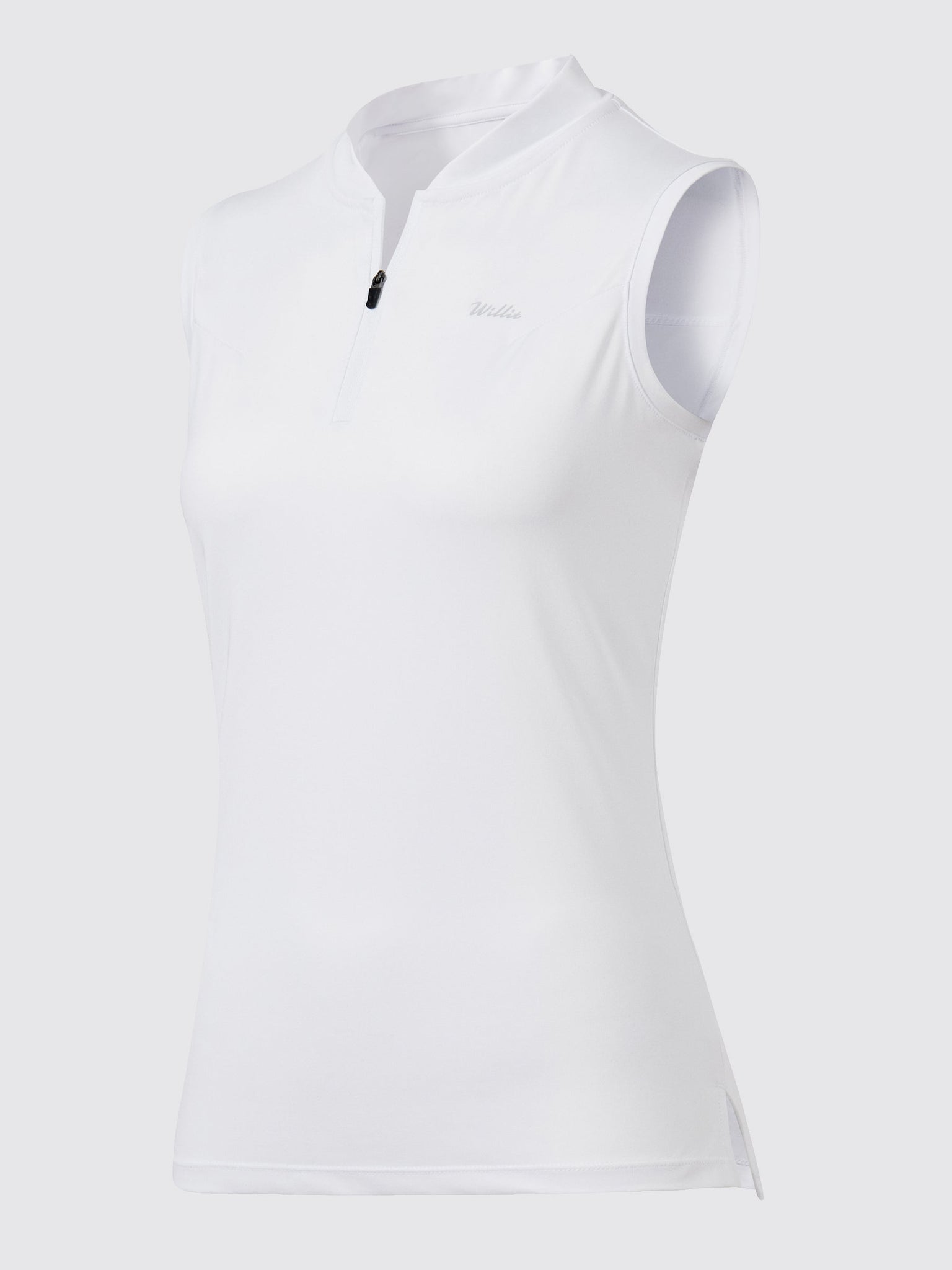 Willit Women's Sleeveless Golf Polo Shirts_White