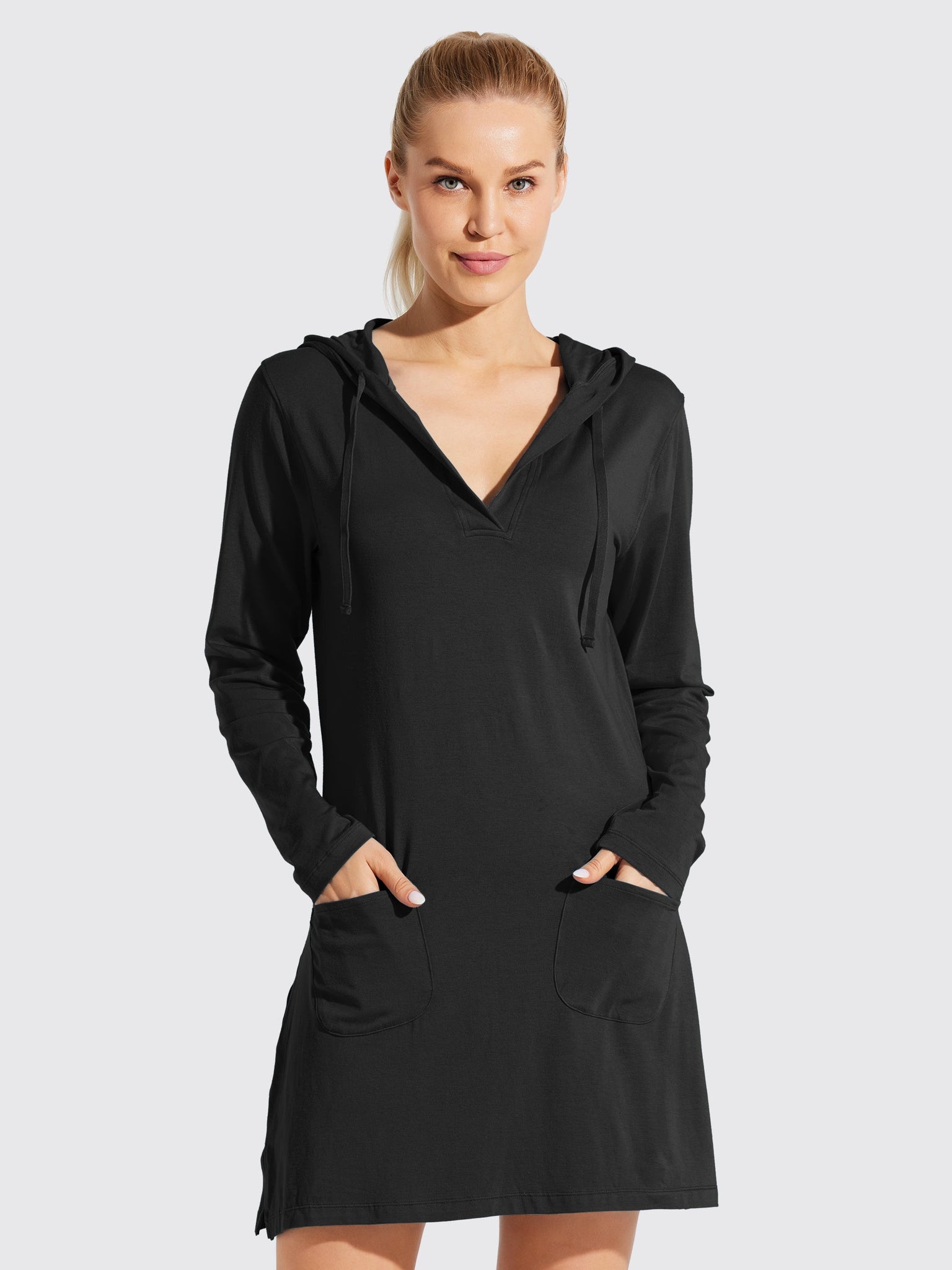 Women's UPF 50+ Long Sleeve Cover-Up Dress