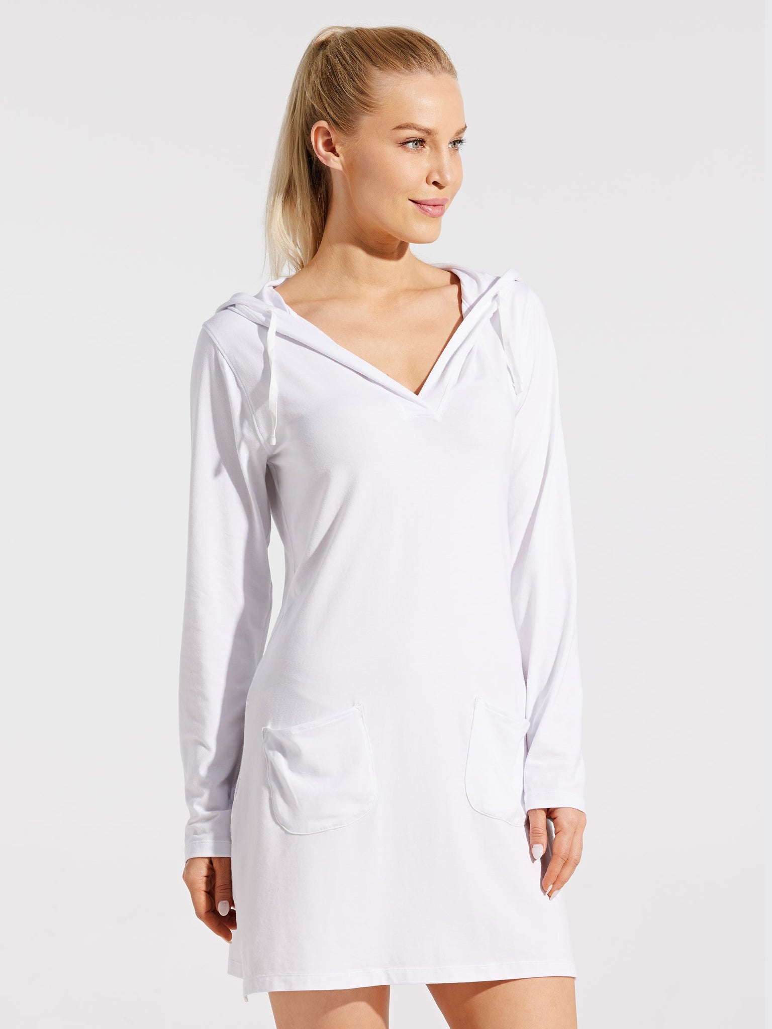 Women's UPF 50+ Long Sleeve Cover-Up Dress