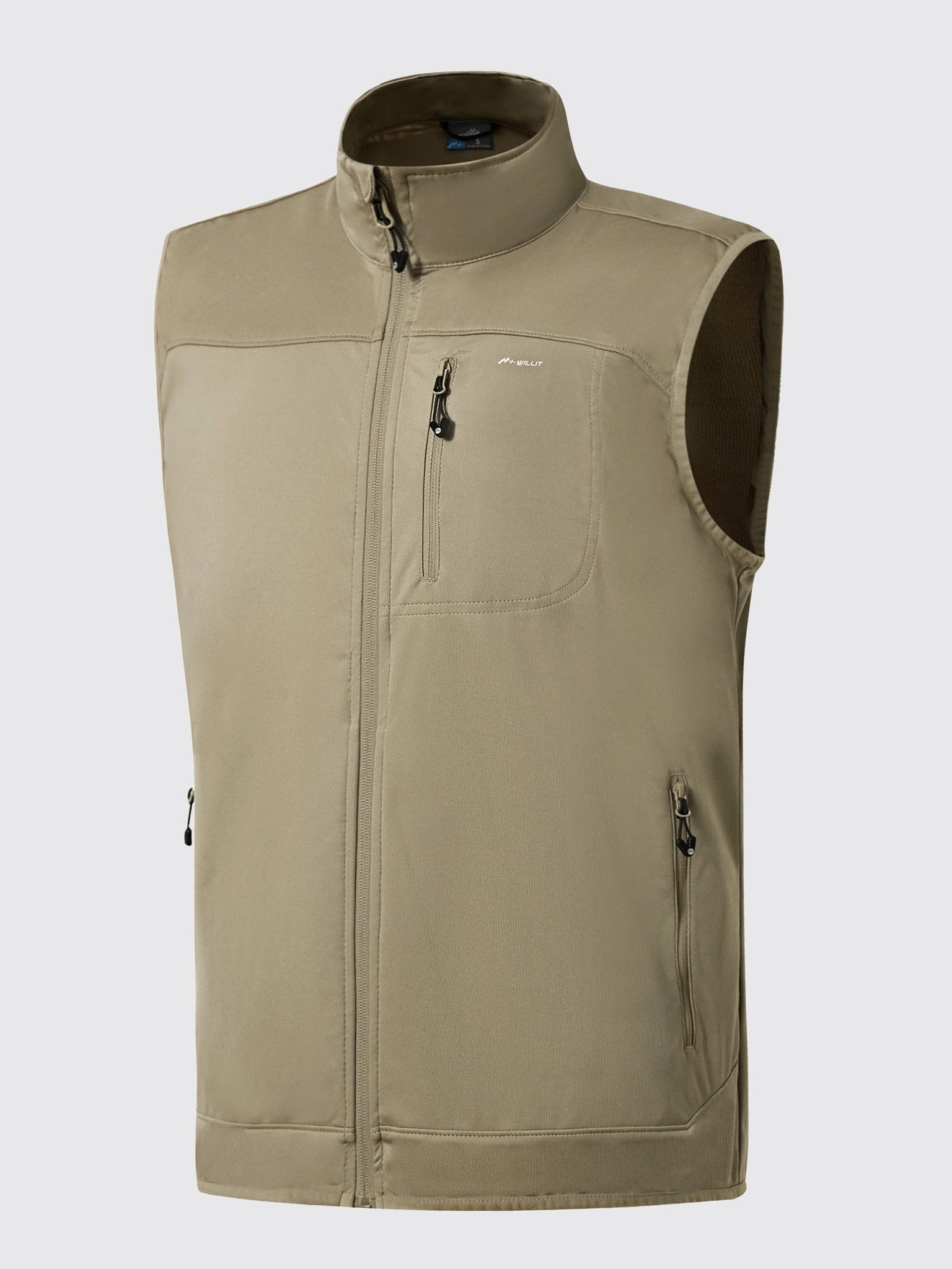 Men's Lightweight Softshell Vest_Sage_laydown1