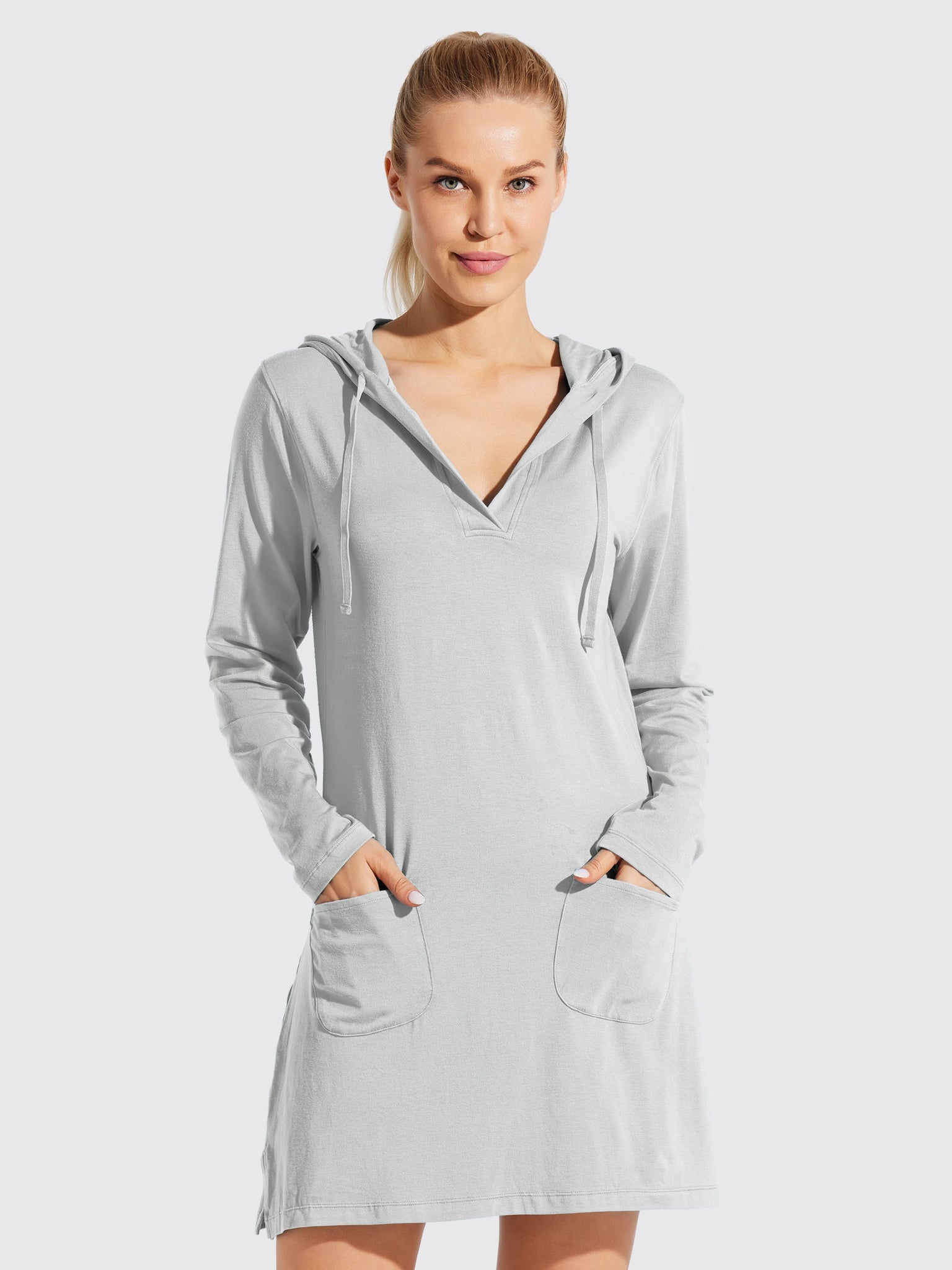 Women's UPF 50+ Long Sleeve Cover-Up Dress