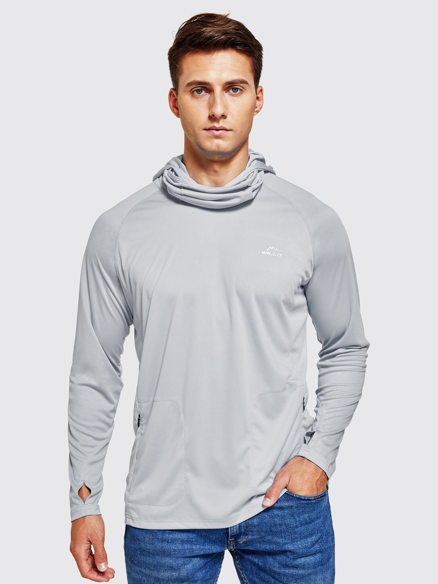 $6/mo - Finance Willit Men's UPF 50+ Sun Protection Hoodie Shirt