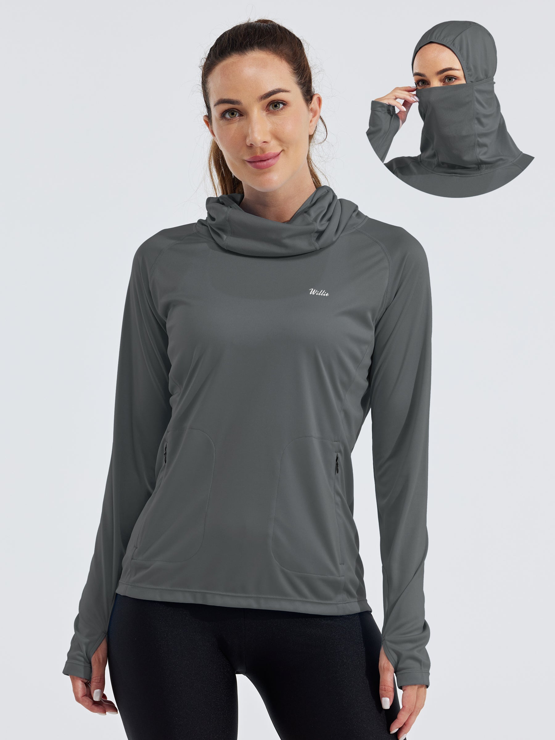 Hoodies For Women Women's UPF 50+ Sun Hoodie With Face Mask