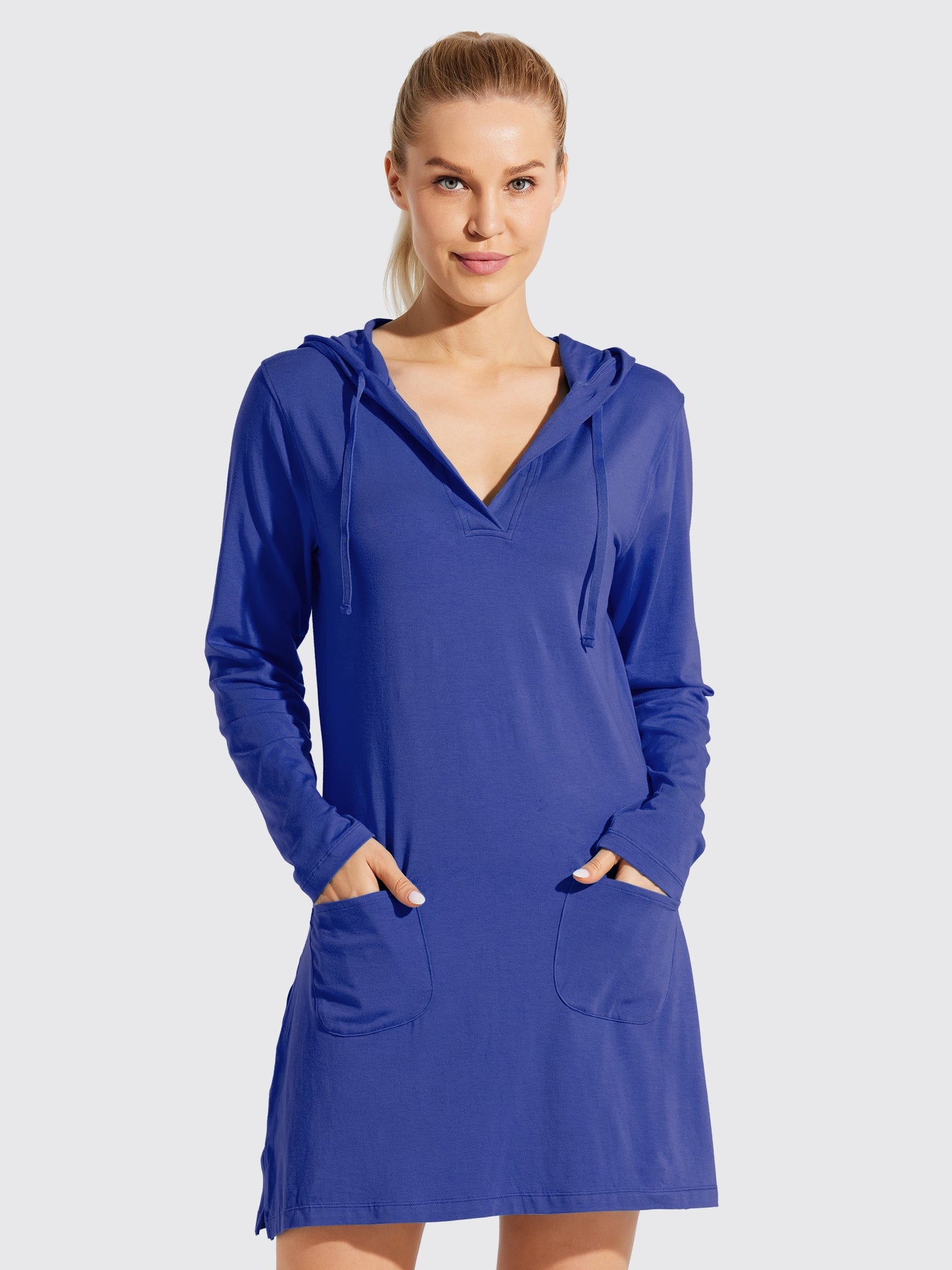 Women's UPF 50+ Long Sleeve Cover-Up Dress