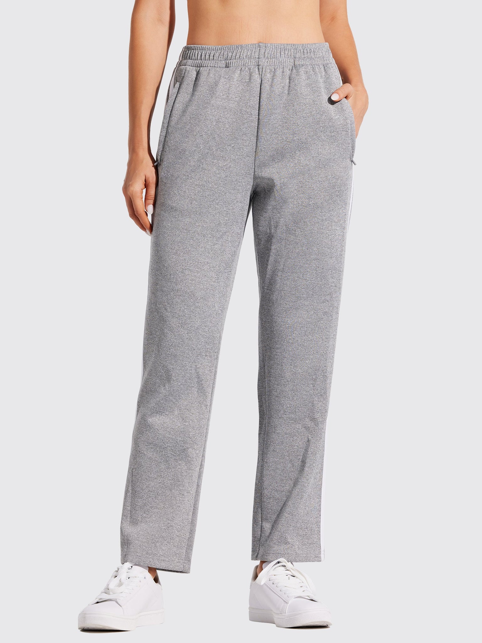 Willit Women's Warm Up Track Pants_CharcoalGray1