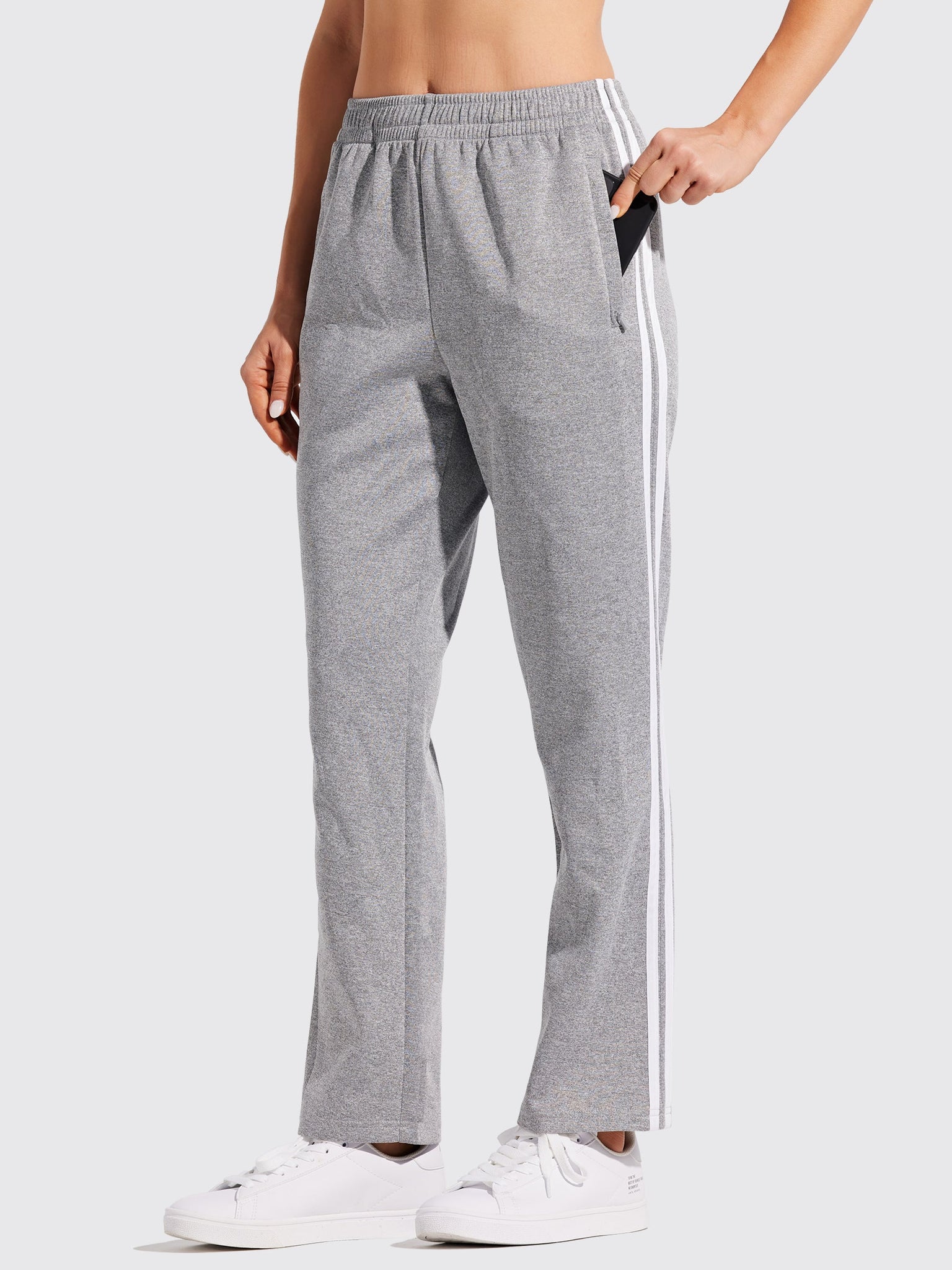 Willit Women's Warm Up Track Pants_CharcoalGray2