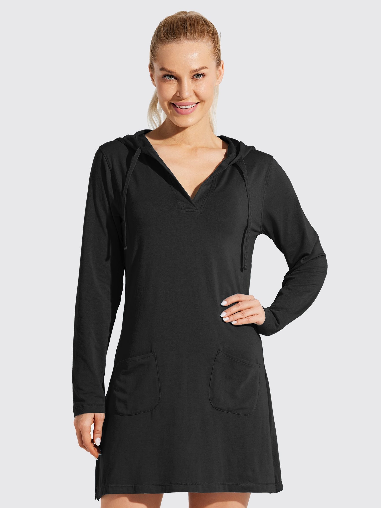 Women's UPF 50+ Long Sleeve Cover-Up Dress