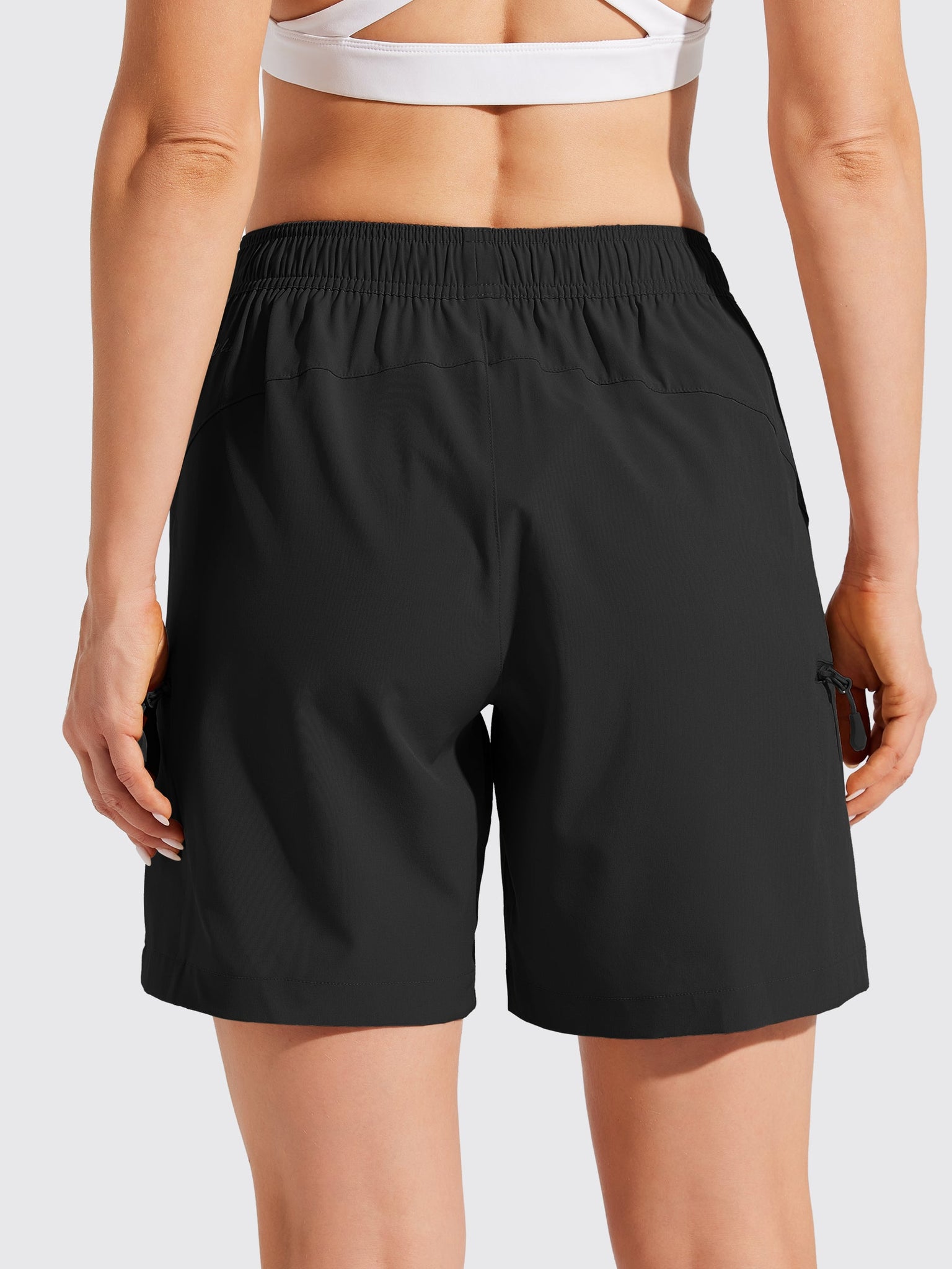 Women's Hiking Athletic Shorts_Black3
