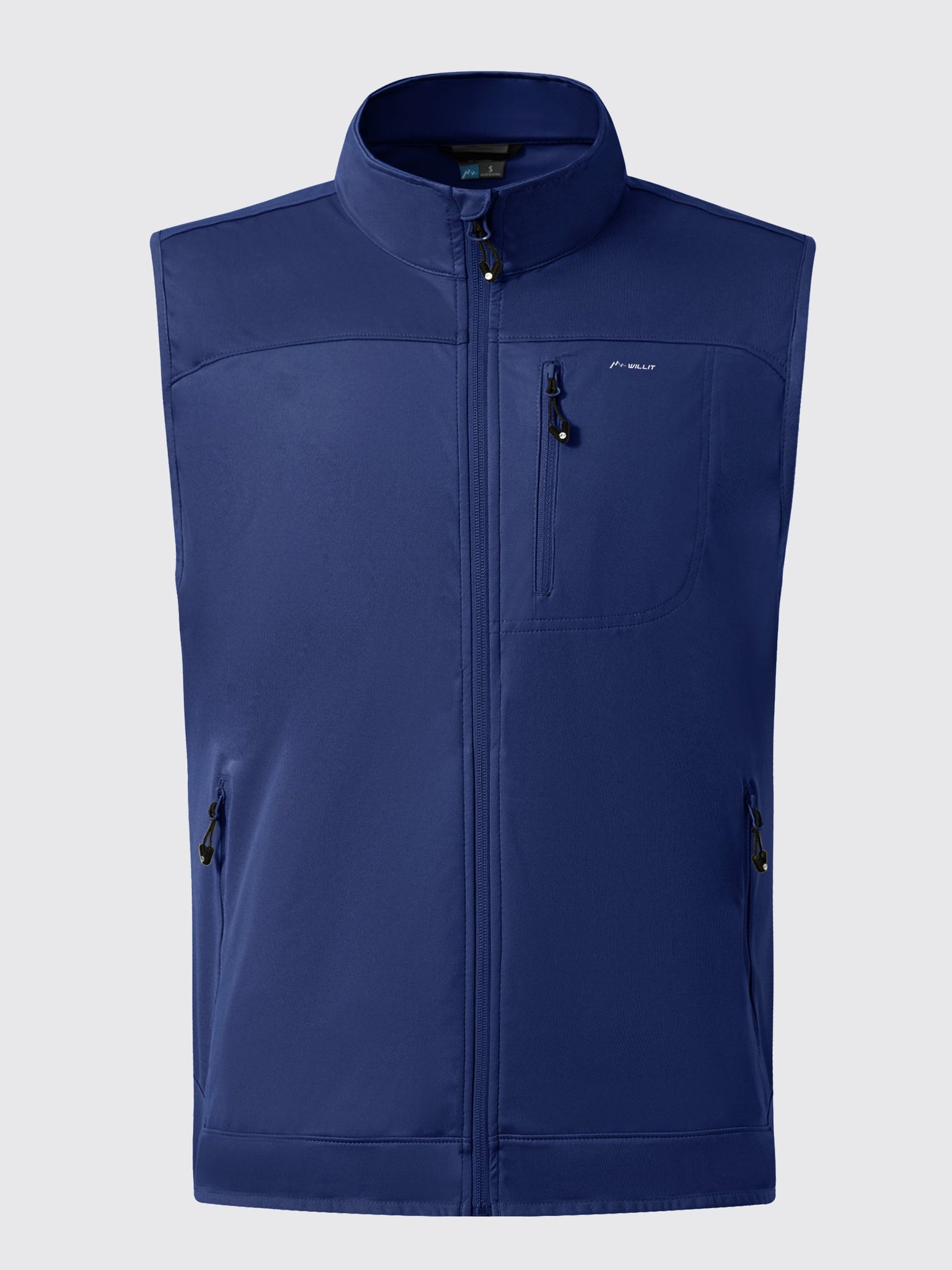 Men's Lightweight Softshell Vest_Blue_laydown3