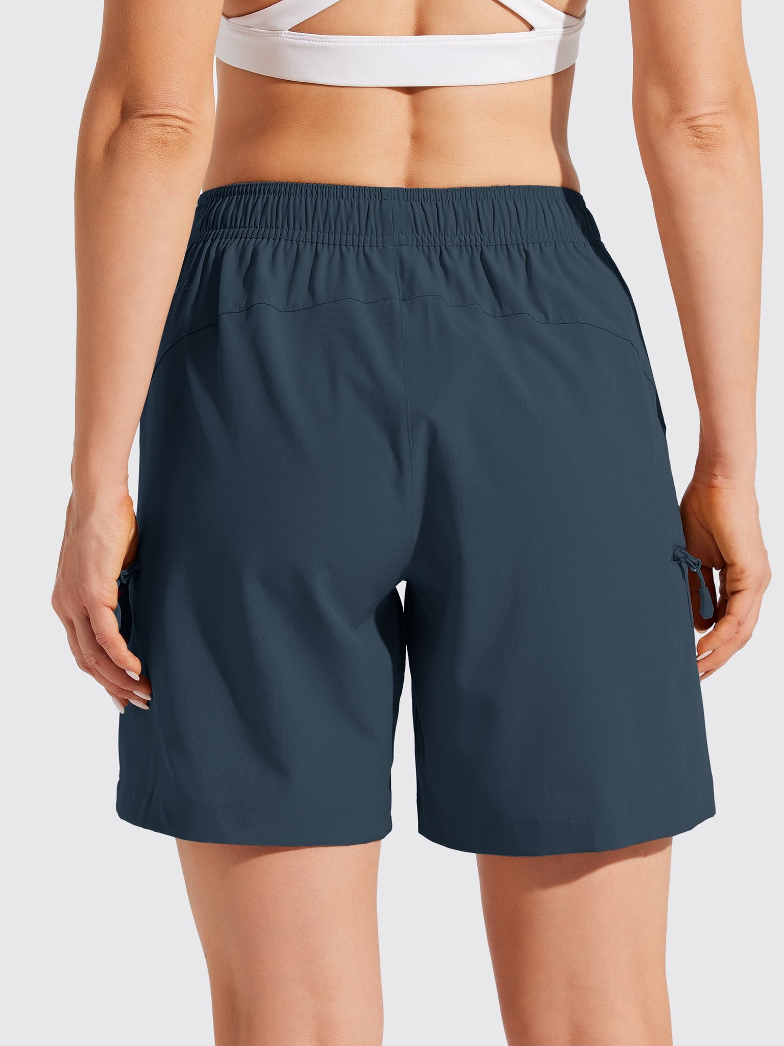 Women's Hiking Athletic Shorts_Navy3