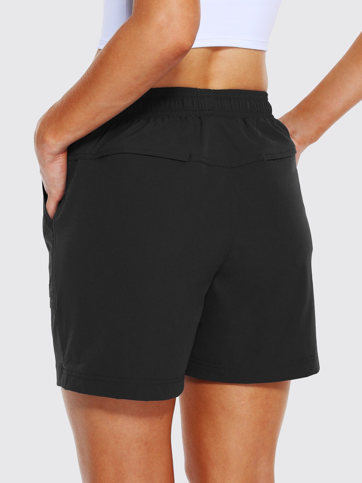 Willit Women's Hiking Golf Shorts_Black3