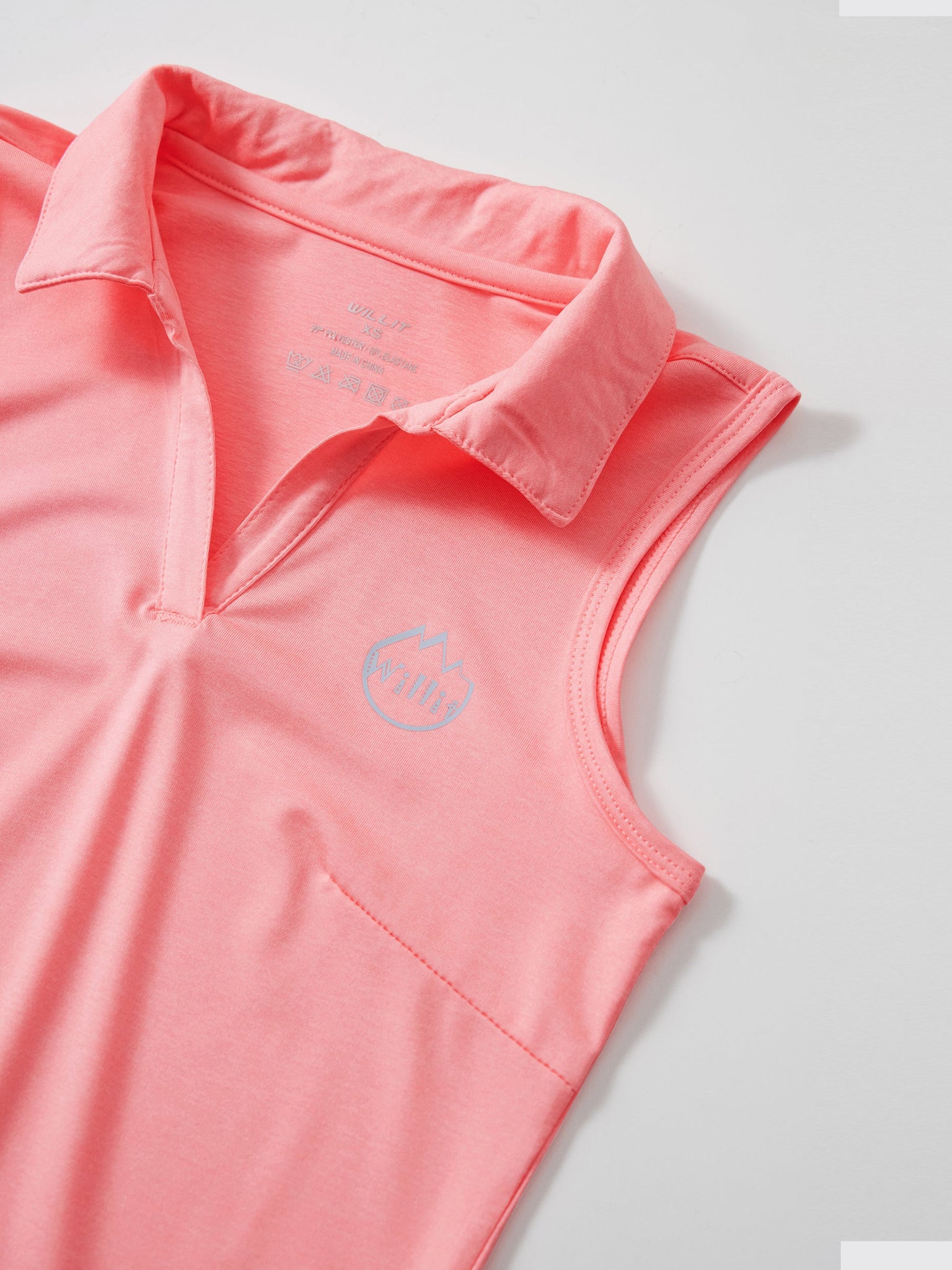 Willit Girls' Sleeveless Polo Shirts_Pink4