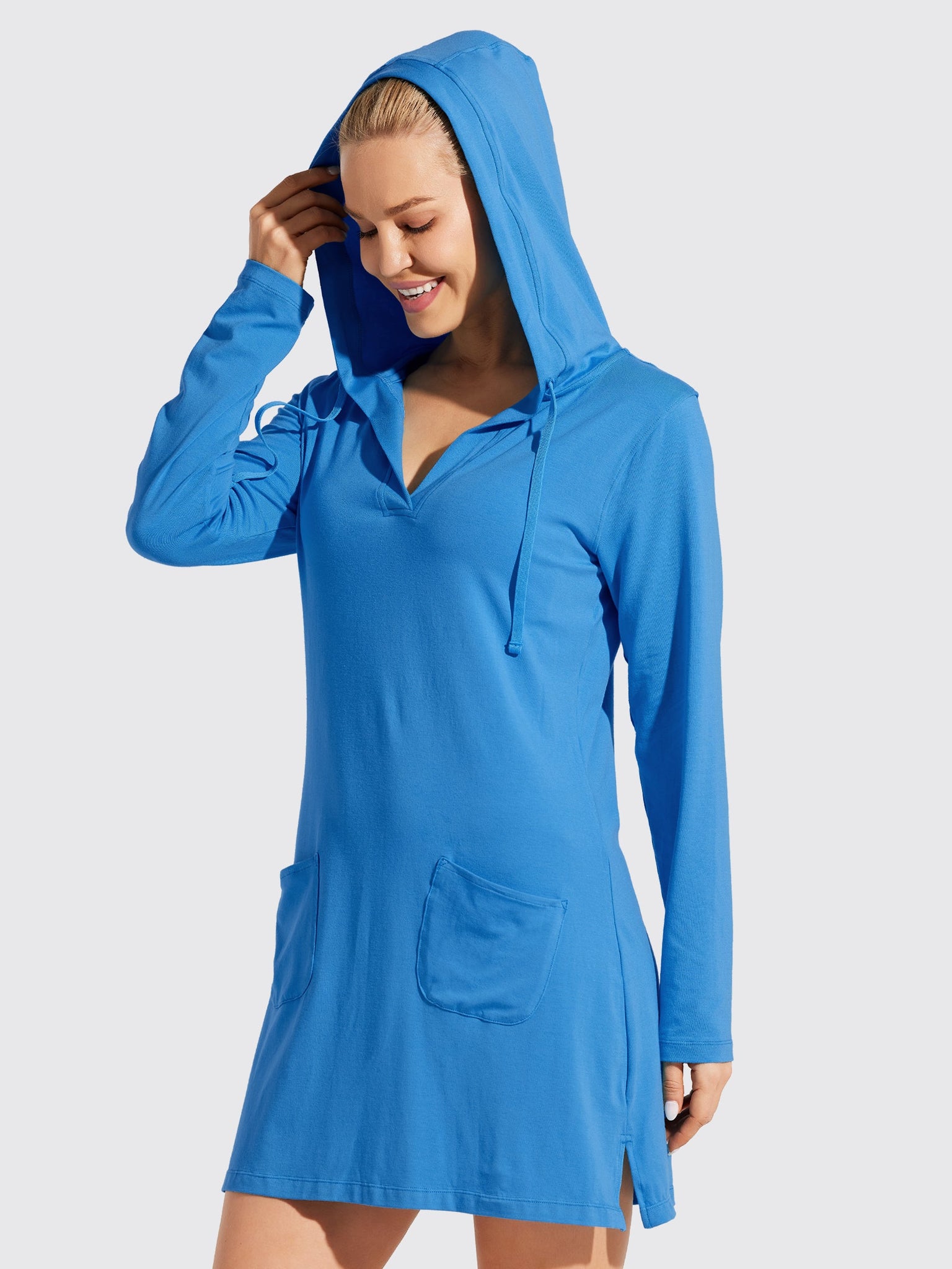 Women's UPF 50+ Long Sleeve Cover-Up Dress