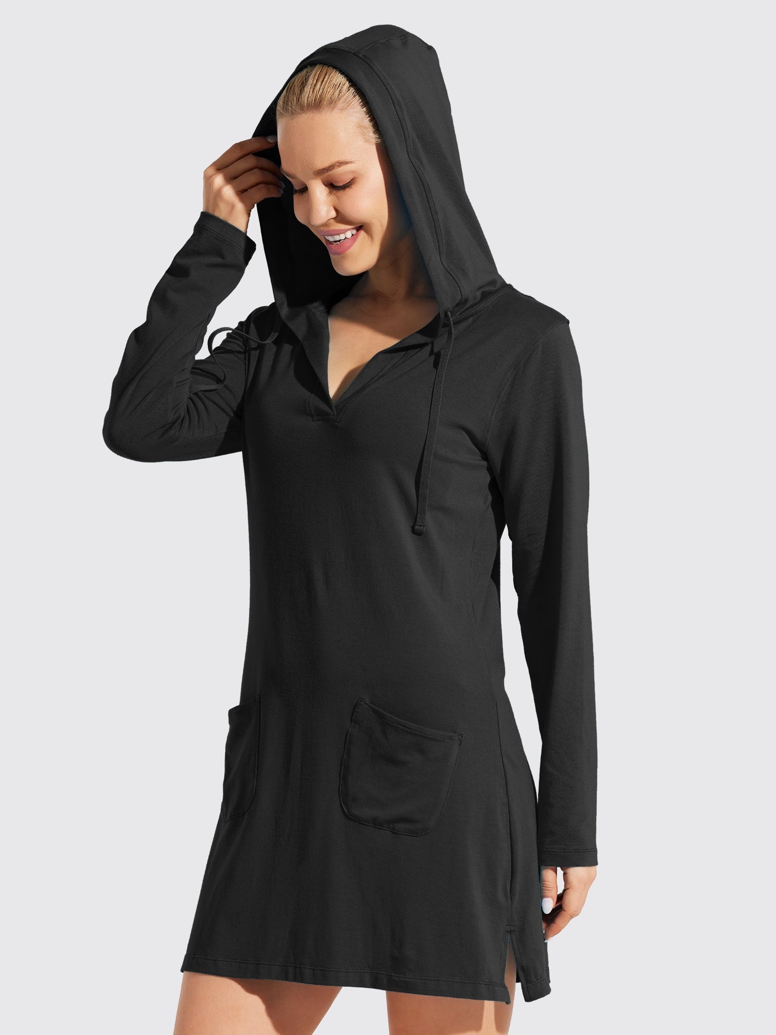 Women's UPF 50+ Long Sleeve Cover-Up Dress