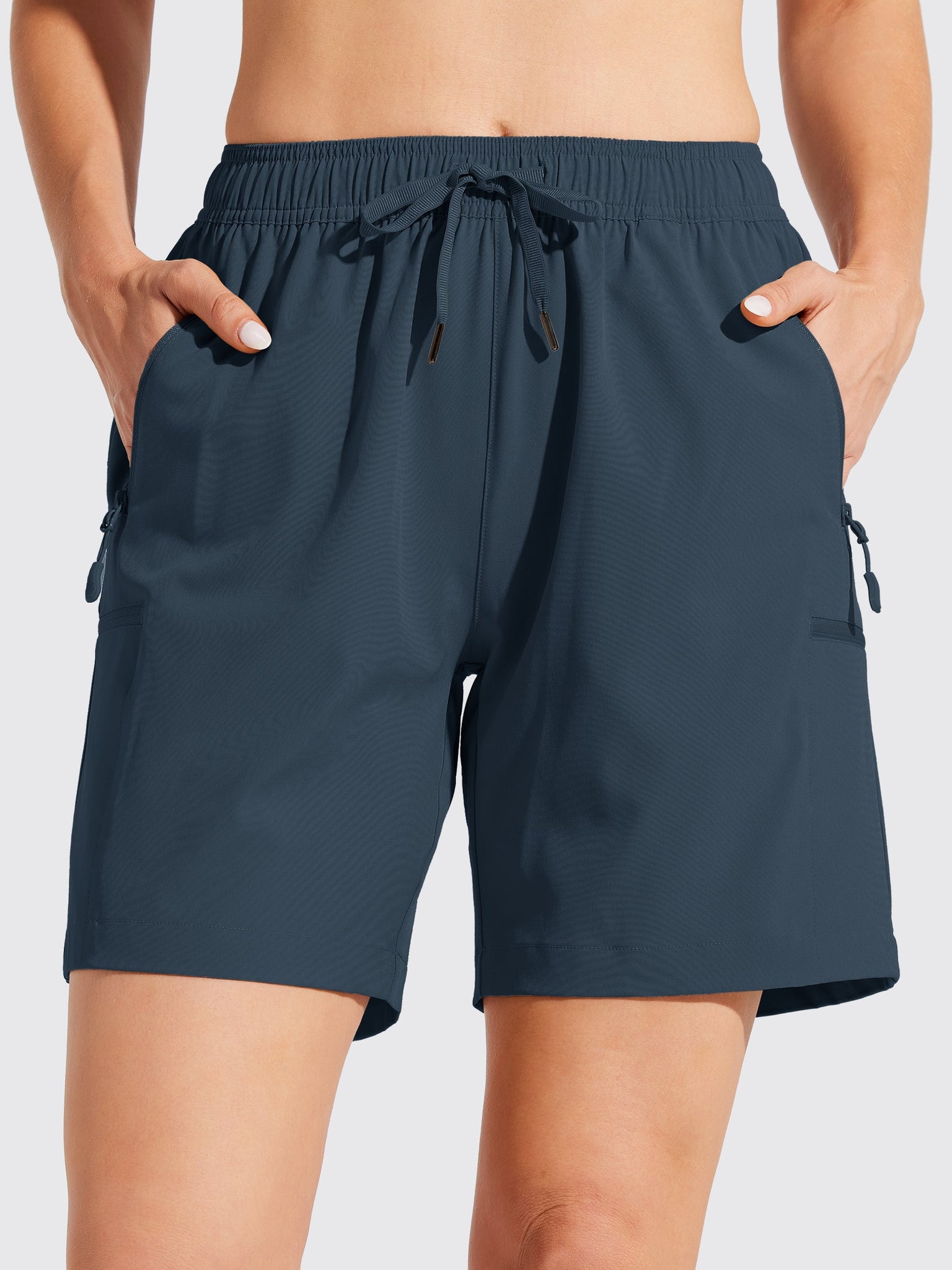 Women's Hiking Athletic Shorts_Navy4