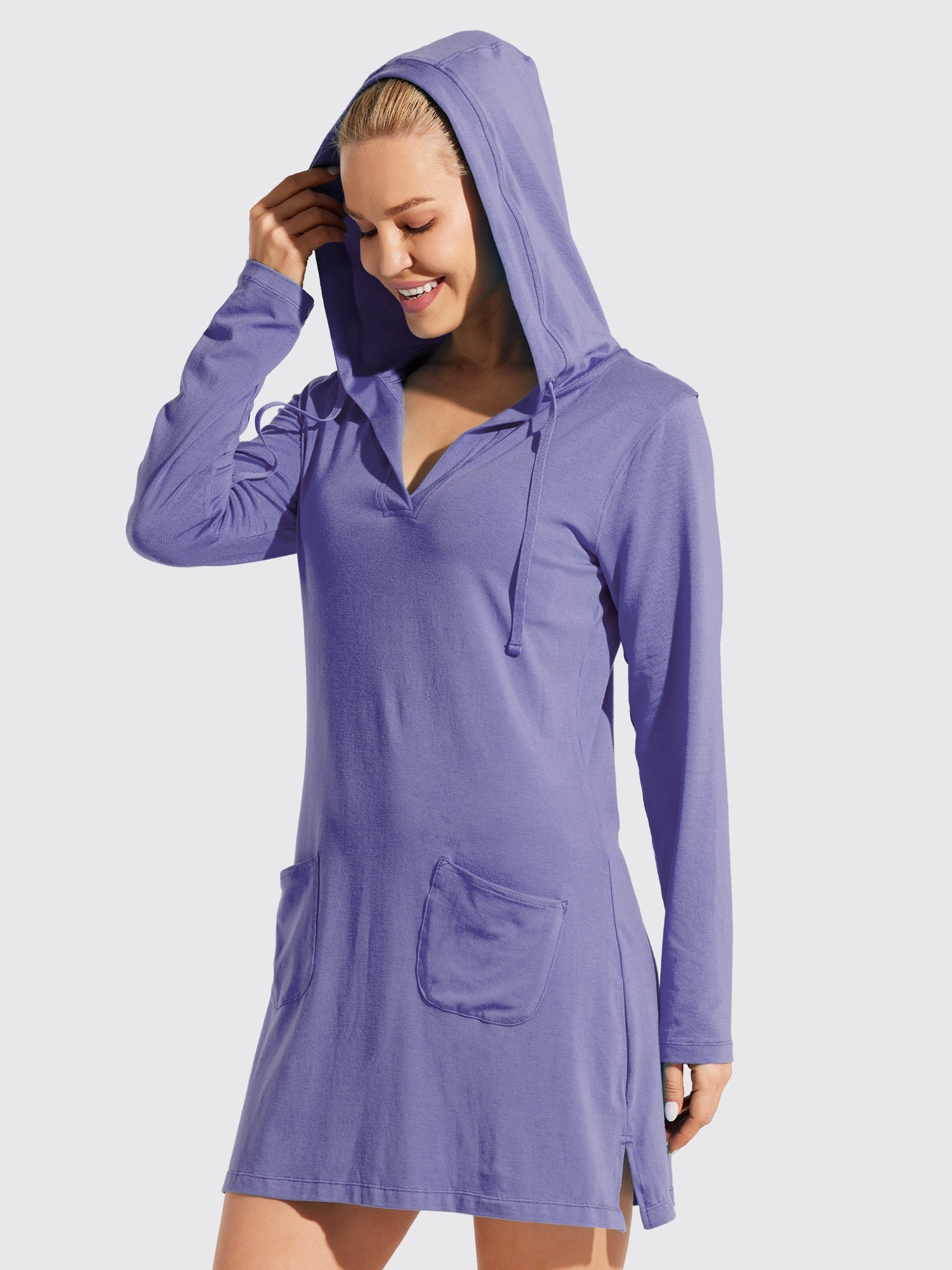 Women's UPF 50+ Long Sleeve Cover-Up Dress