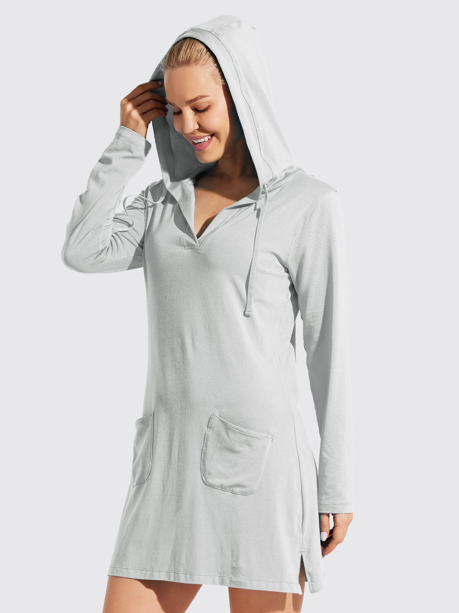 Women's UPF 50+ Long Sleeve Cover-Up Dress