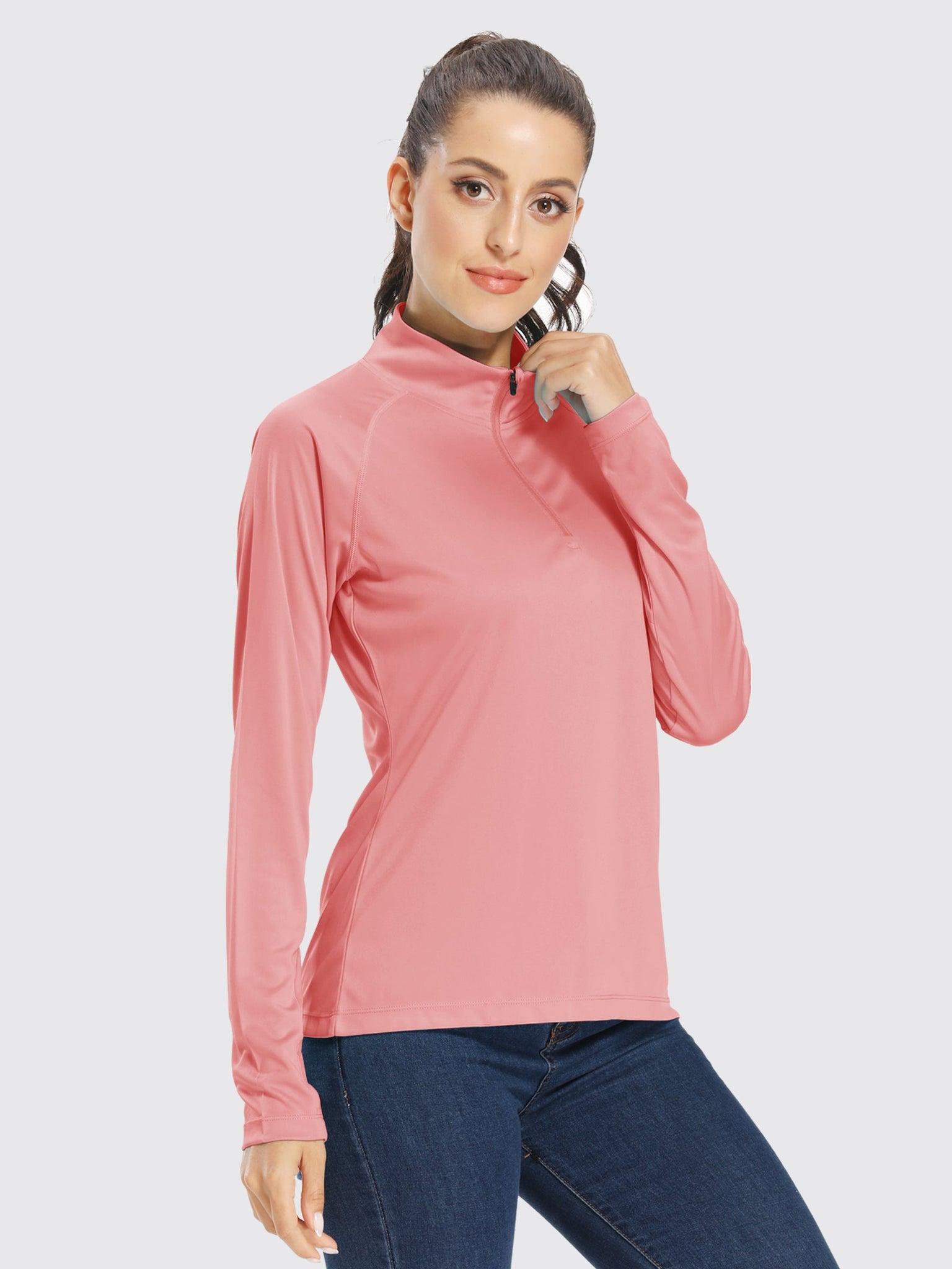 Women's UPF 50+ Sun Protection Shirt Half-Zip