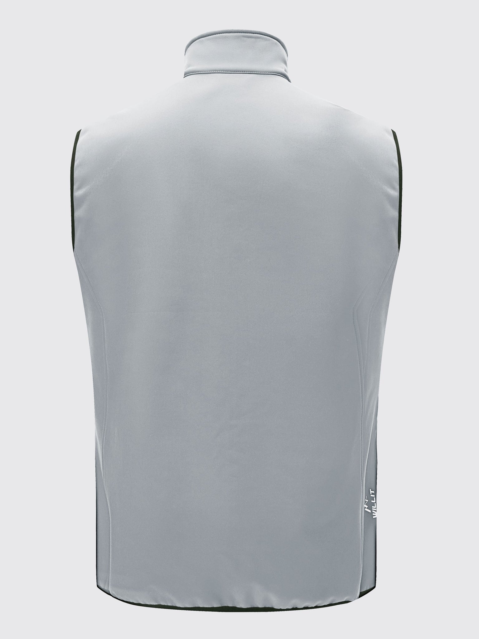 Willit Men's Softshell Vest Fleece Lined Outerwear_LightGray5