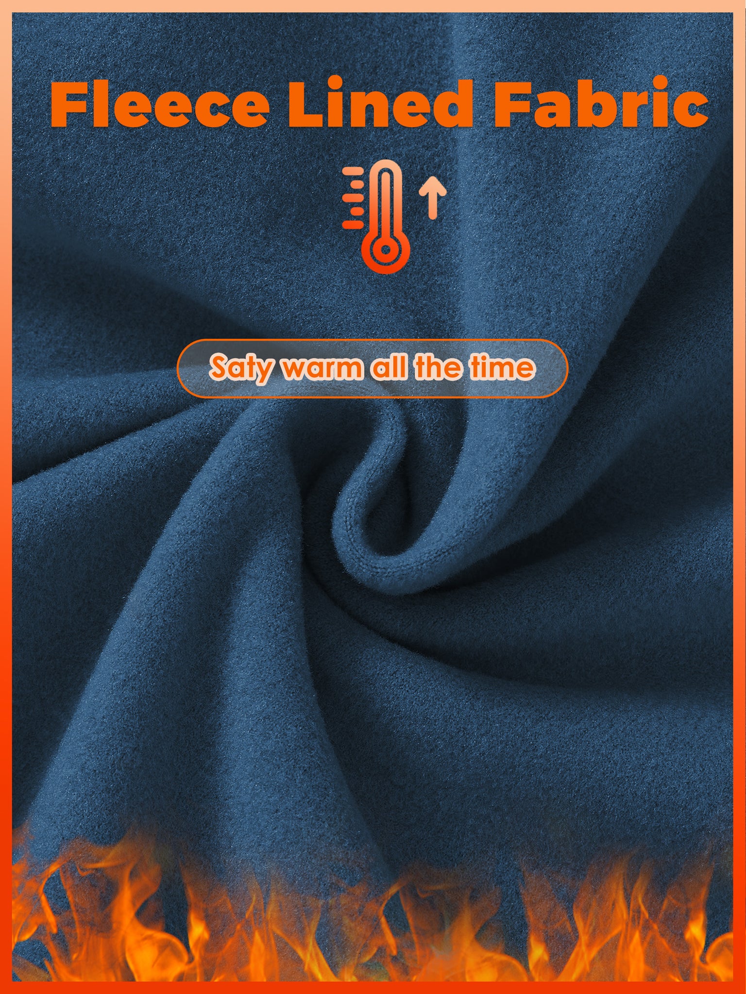 Men's Fleece Quarter Zip Pullover_OceanBlue_fabric