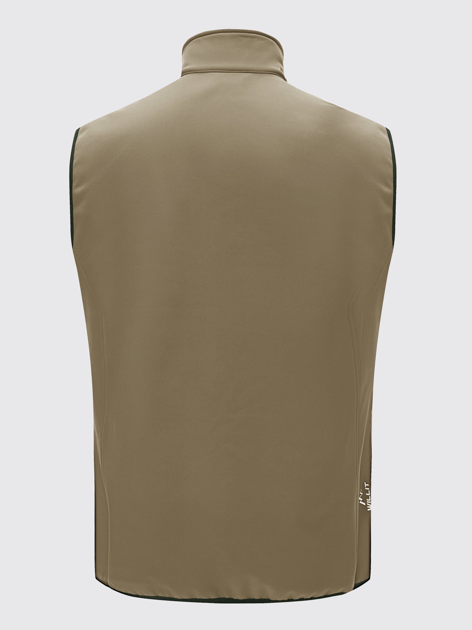 Willit Men's Softshell Vest Fleece Lined Outerwear_Khaki5
