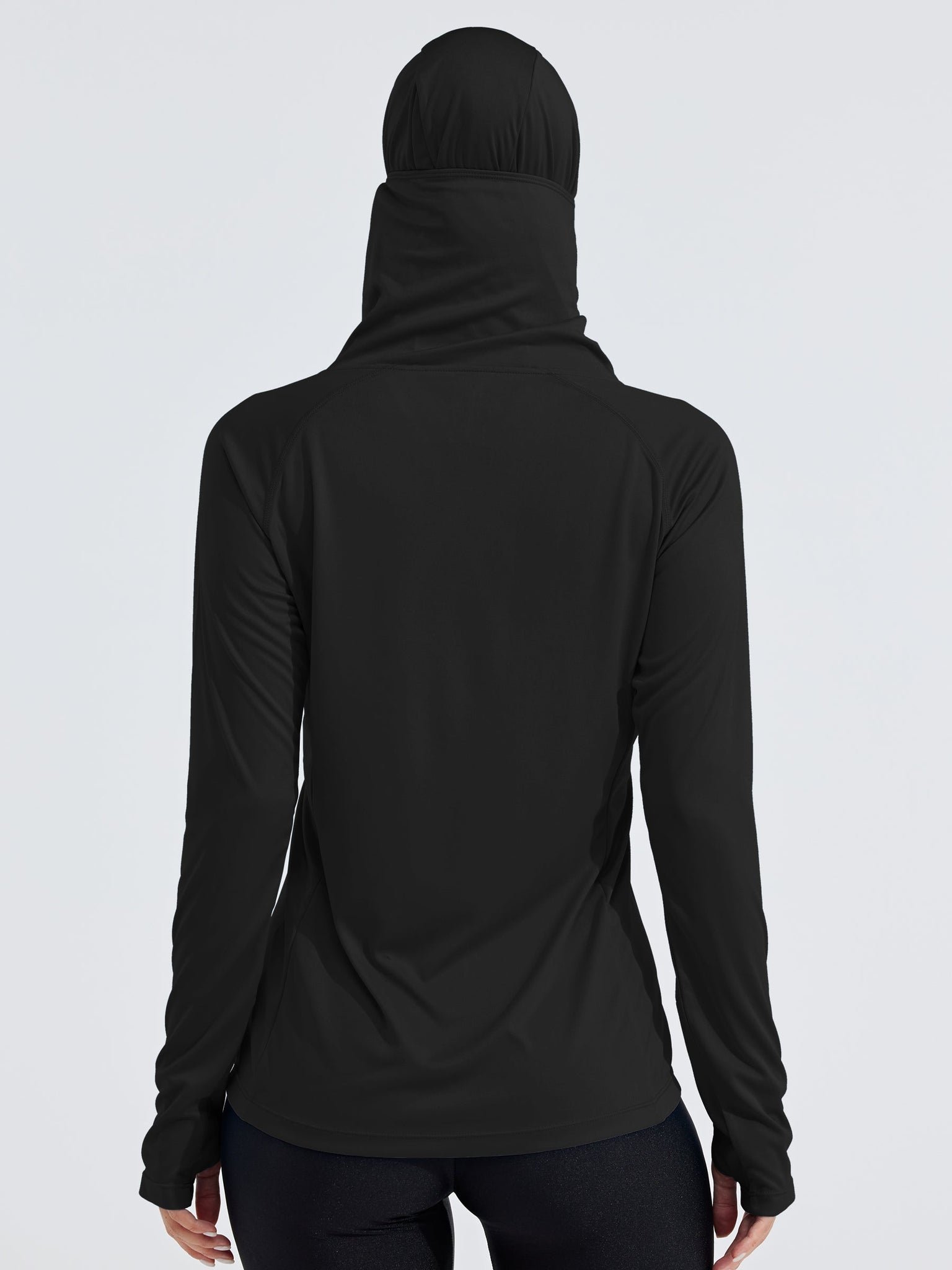 Women's Sun Protection Hoodie Long Sleeve with Face Mask Lightweight