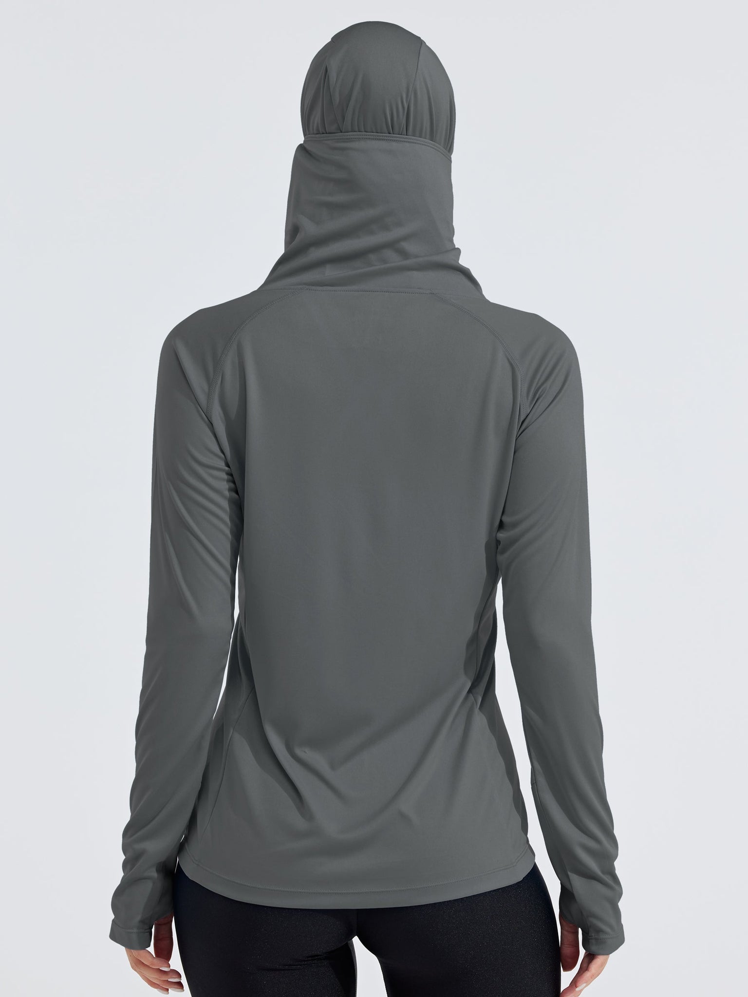 Women's Sun Protection Hoodie Long Sleeve with Face Mask Lightweight