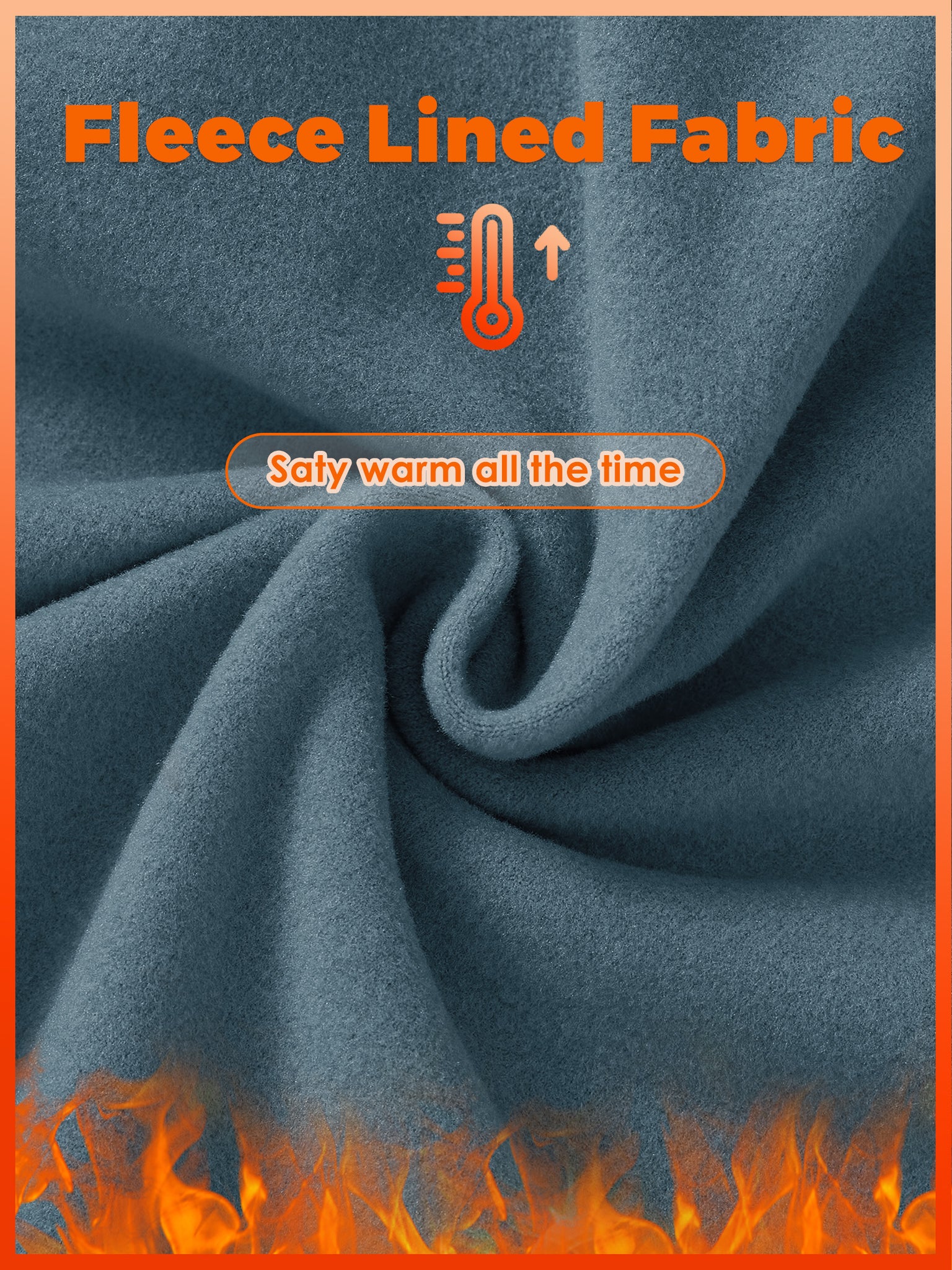 Men's Fleece Quarter Zip Pullover_StoneBlue_fabric