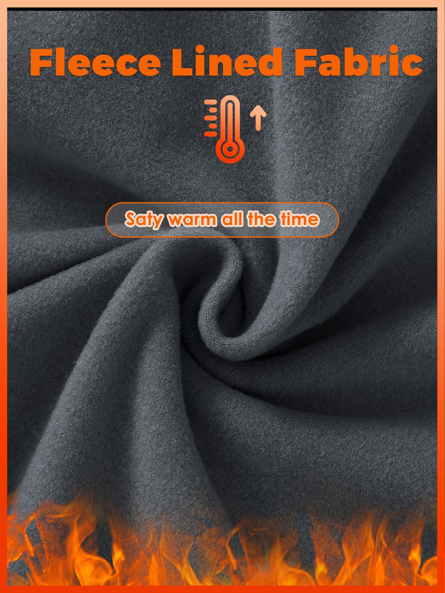Men's Fleece Quarter Zip Pullover_Gray_fabric