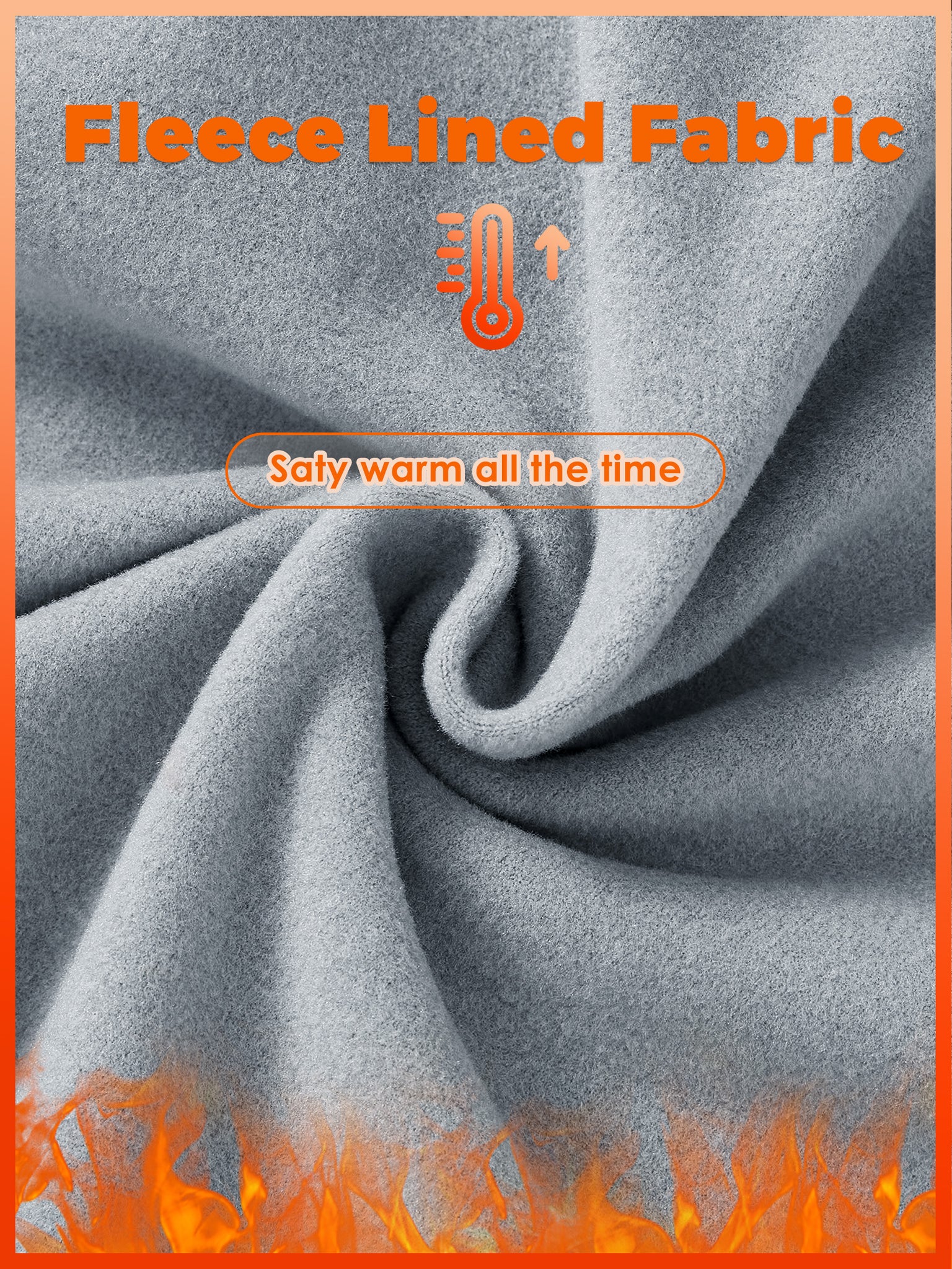 Men's Fleece Quarter Zip Pullover_LightGray_fabric