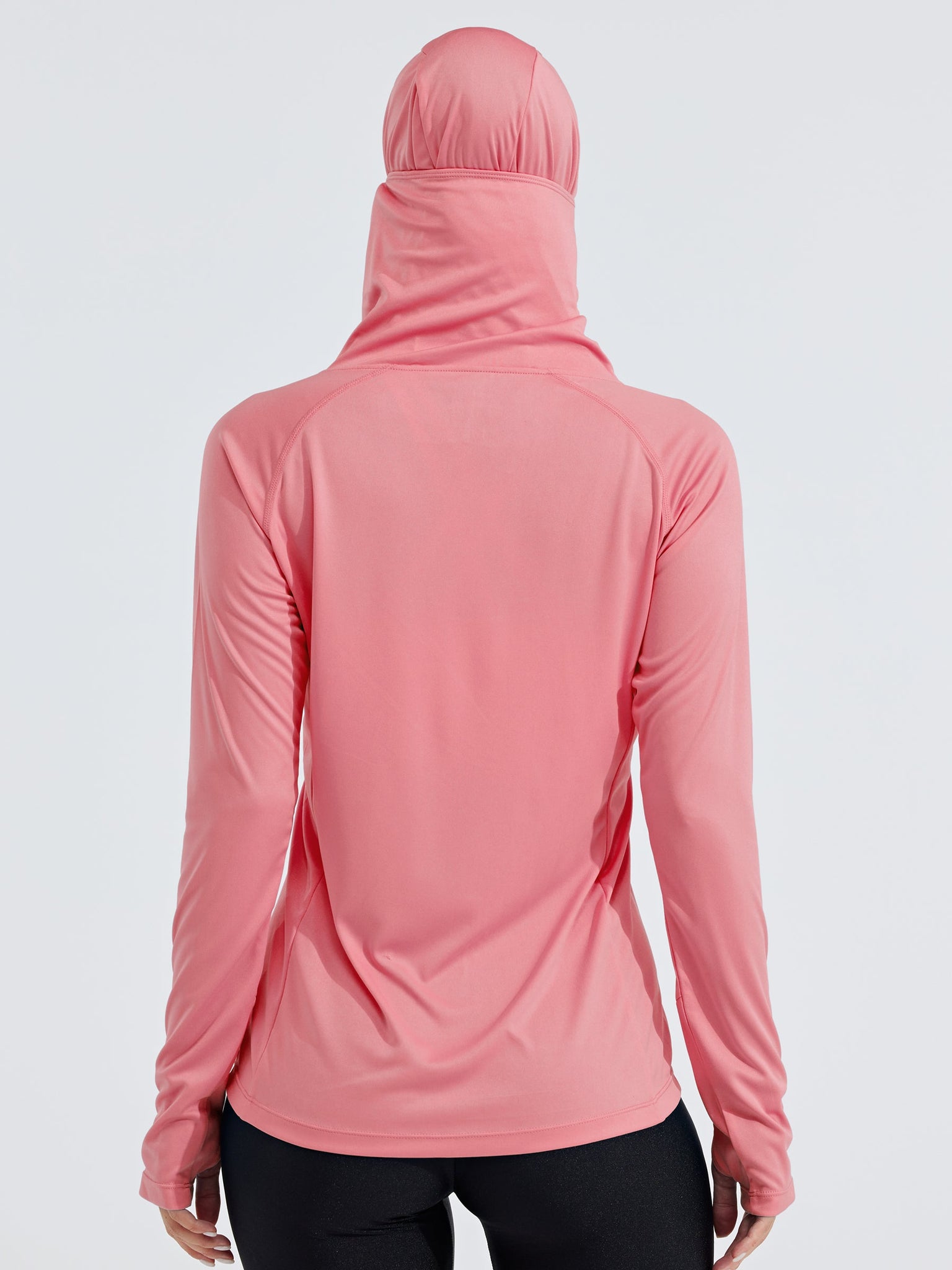 Women's Sun Protection Hoodie Long Sleeve with Face Mask Lightweight