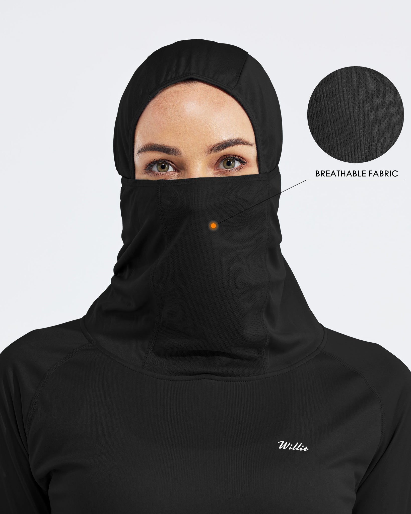 Women's Sun Protection Hoodie Long Sleeve with Face Mask Lightweight