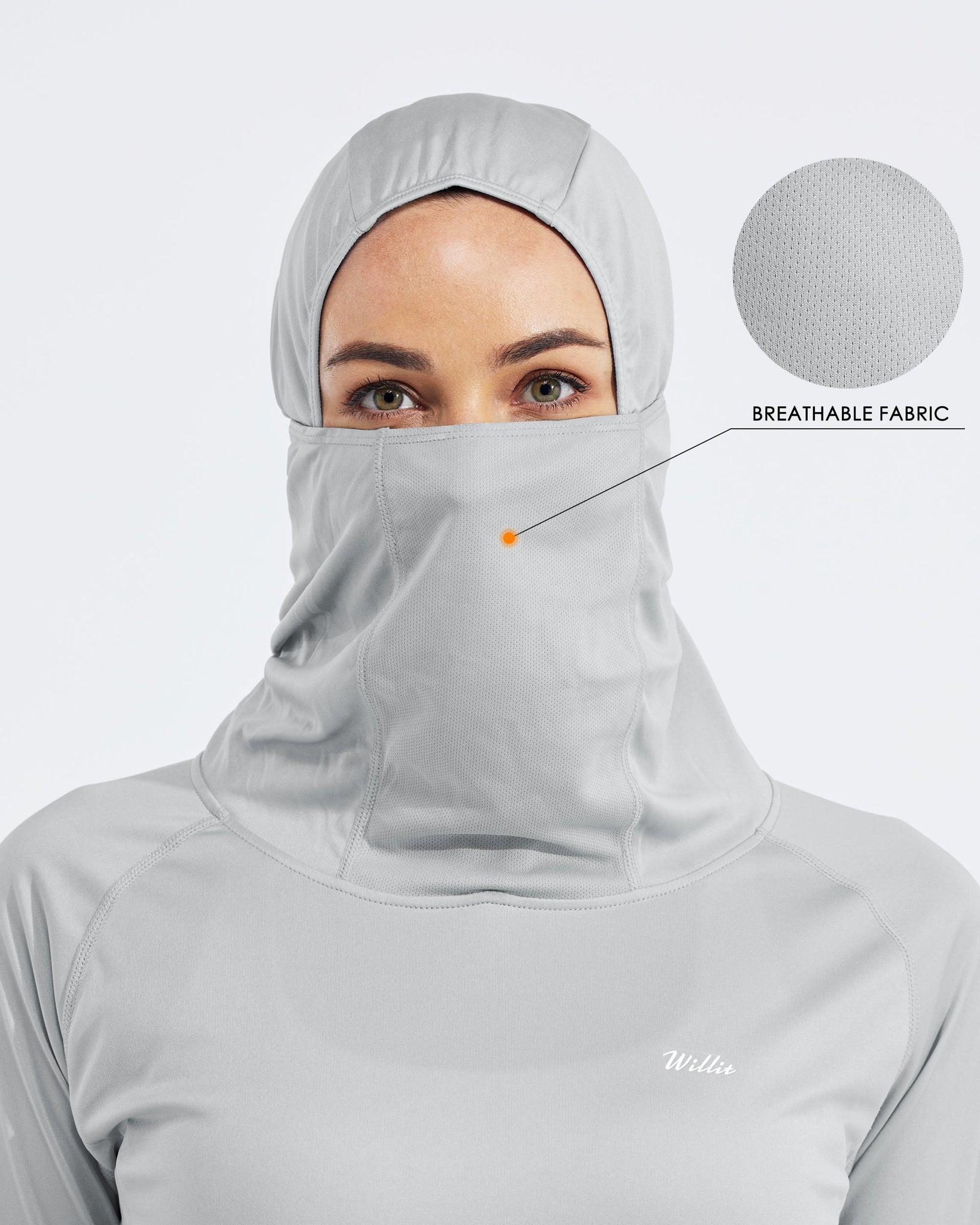 Women's Sun Protection Hoodie Long Sleeve with Face Mask Lightweight