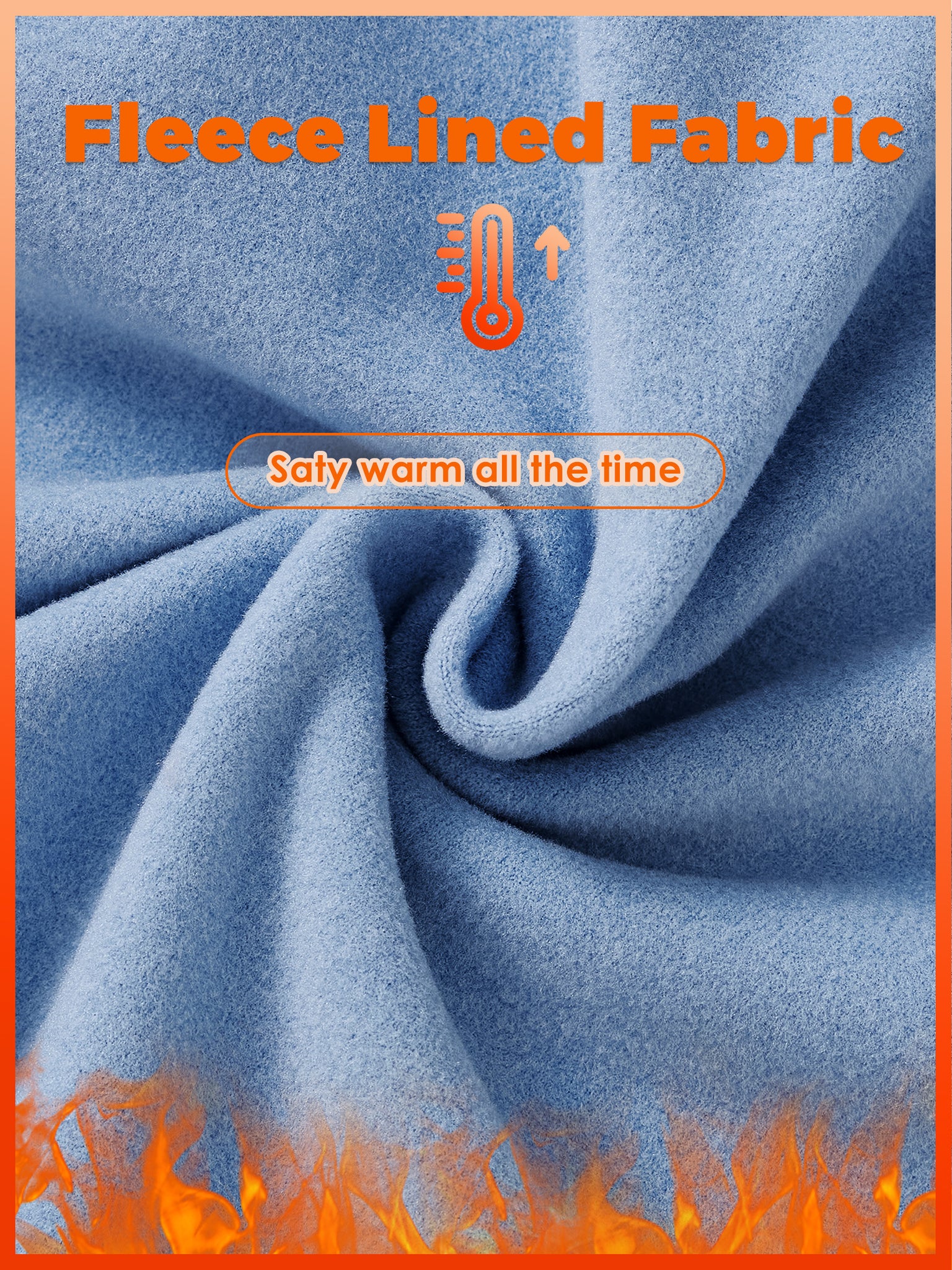 Men's Fleece Quarter Zip Pullover_Blue_fabric